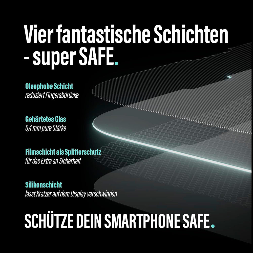 PanzerGlass® - SAFE. Ultra-Wide Fit Screen Protector w. Aligner - Samsung Galaxy S24 FE - Clear