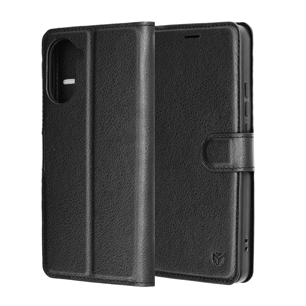 TechSuit Husa de protectie Techsuit Leather Folio compatibil cu OnePlus Nord CE5, Negru – imagine 6