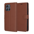 Techsuit - Leather Folio - Motorola Moto G86 Power - Brown