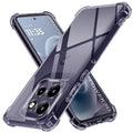 Techsuit - Shockproof Clear Silicone - Motorola Moto G86 Power - Smoke Black