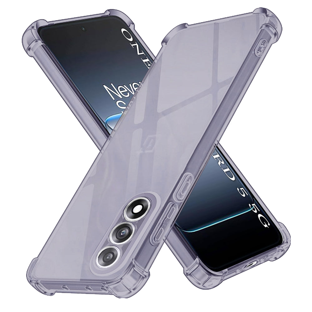Techsuit - Shockproof Clear Silicone - OnePlus Nord 5 - Smoke Black