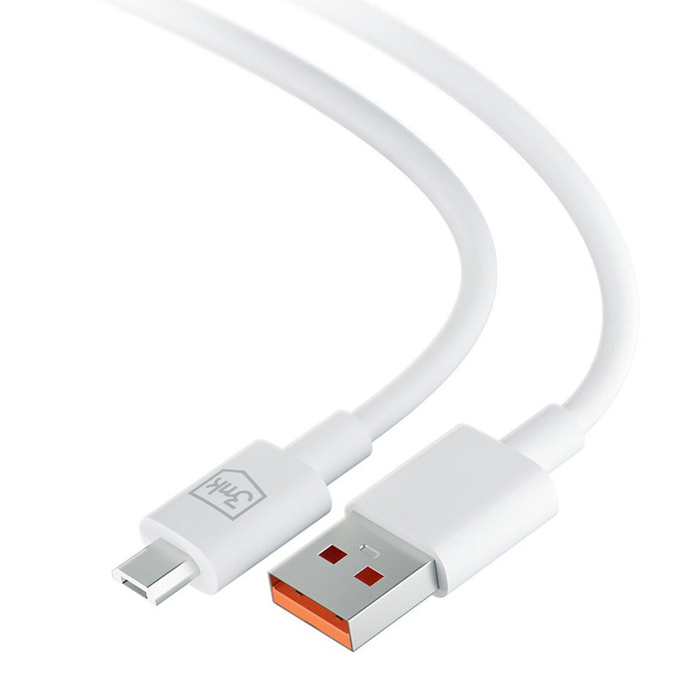 3mk - Data Cable Hyper - USB-A to Micro-USB, 5V, 2.4A, 1.2m - White