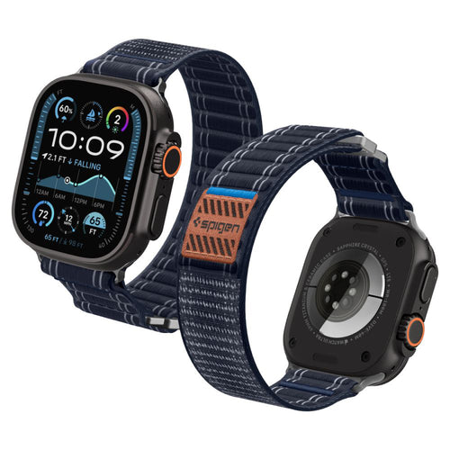 Spigen - Watchband WBF0 (AMP10143) - Apple Watch 8/9/10/11/SE/SE 2/SE 3/Ultra/Ultra 2/Ultra 3 (44/45/46/49mm) - Navy
