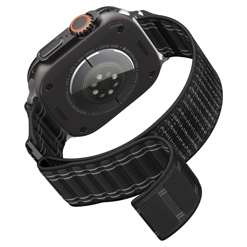 Spigen - Watchband WBF0 (AMP10141) - Apple Watch 8/9/10/11/SE/SE 2/SE 3/Ultra/Ultra 2/Ultra 3 (44/45/46/49mm) - Black