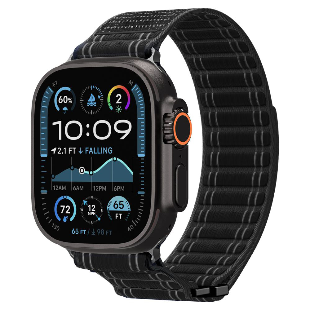 Spigen - Watchband WBF0 (AMP10141) - Apple Watch 8/9/10/11/SE/SE 2/SE 3/Ultra/Ultra 2/Ultra 3 (44/45/46/49mm) - Black