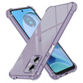 Techsuit - Shockproof Clear Silicone - Motorola Moto G14 - Smoke Black