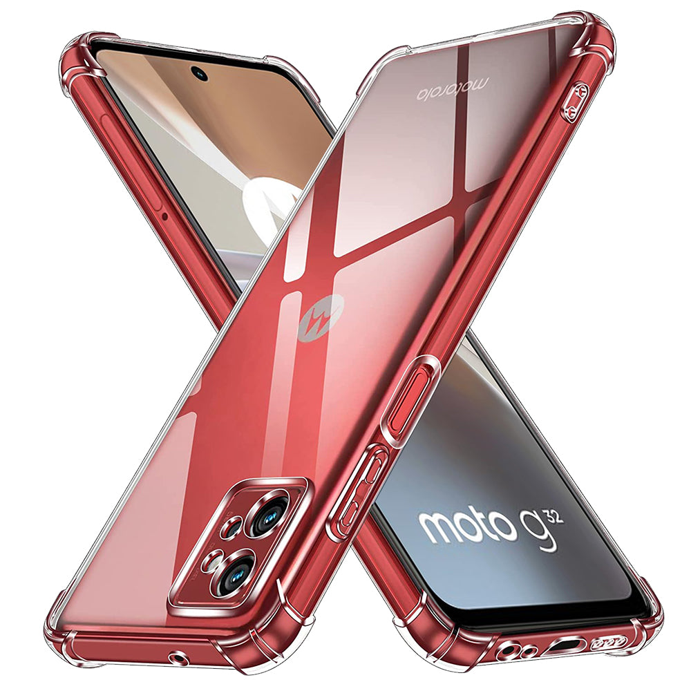 TechSuit Husa de protectie Techsuit Shockproof Clear Silicone compatibil cu Motorola Moto G32, Transparent