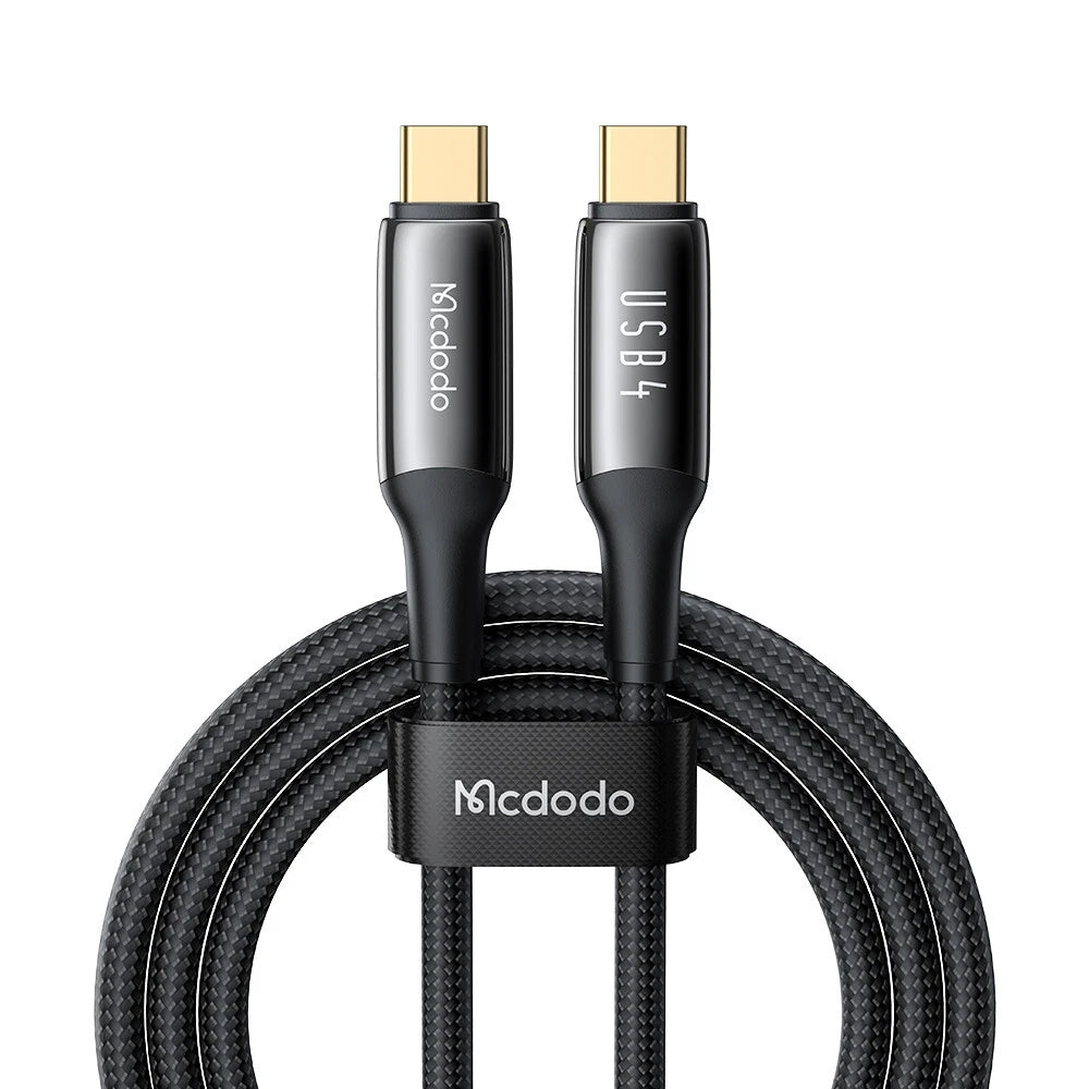 Mcdodo - Data Cable (CA-2990) - Type-C to Type-C, 240W, Thunderbolt 3, 40Gb/s, 8K Ultra HD, 1.2m - Black
