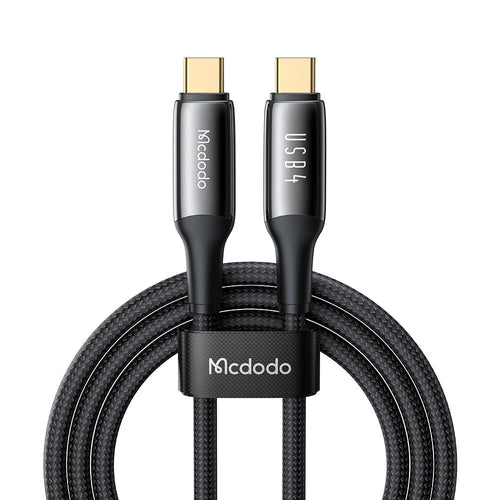 Mcdodo - Data Cable (CA-2990) - Type-C to Type-C, 240W, Thunderbolt 3, 40Gb/s, 8K Ultra HD, 1.2m - Black