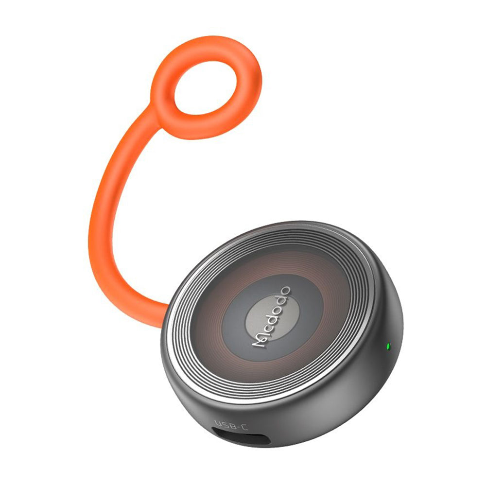 Mcdodo - Wireless Charger (CH-6840) - for Apple Watch, Dual Input, 2.5W, Anti-lost Silicone Lanyard - Black
