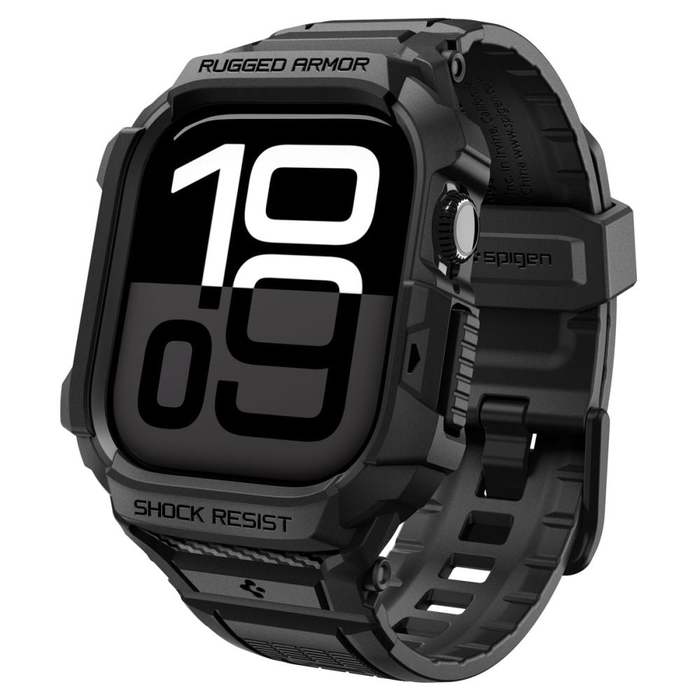 Spigen - Rugged Armor Pro V2 (ACS10494) - Apple Watch 10 42mm / Watch 11 42mm - Matte Black