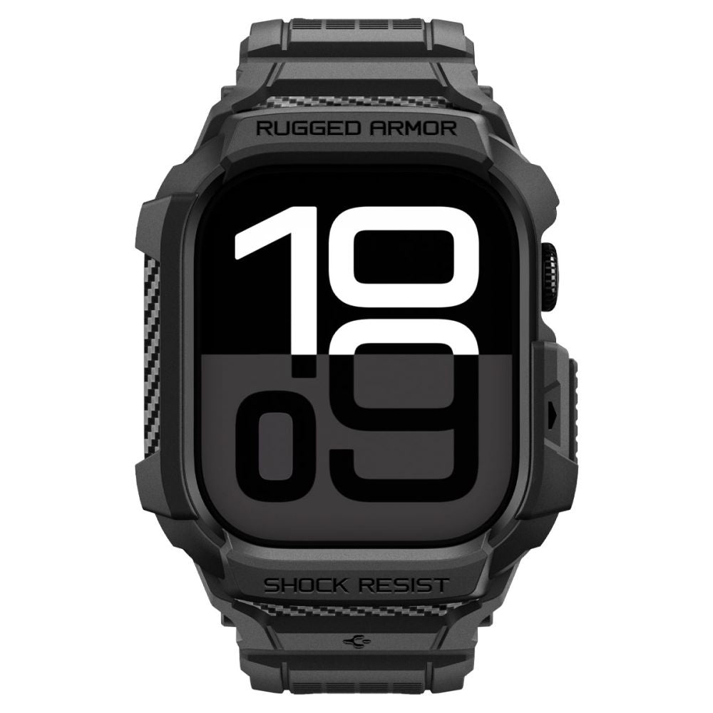 Spigen - Rugged Armor Pro V2 (ACS10494) - Apple Watch 10 42mm / Watch 11 42mm - Matte Black