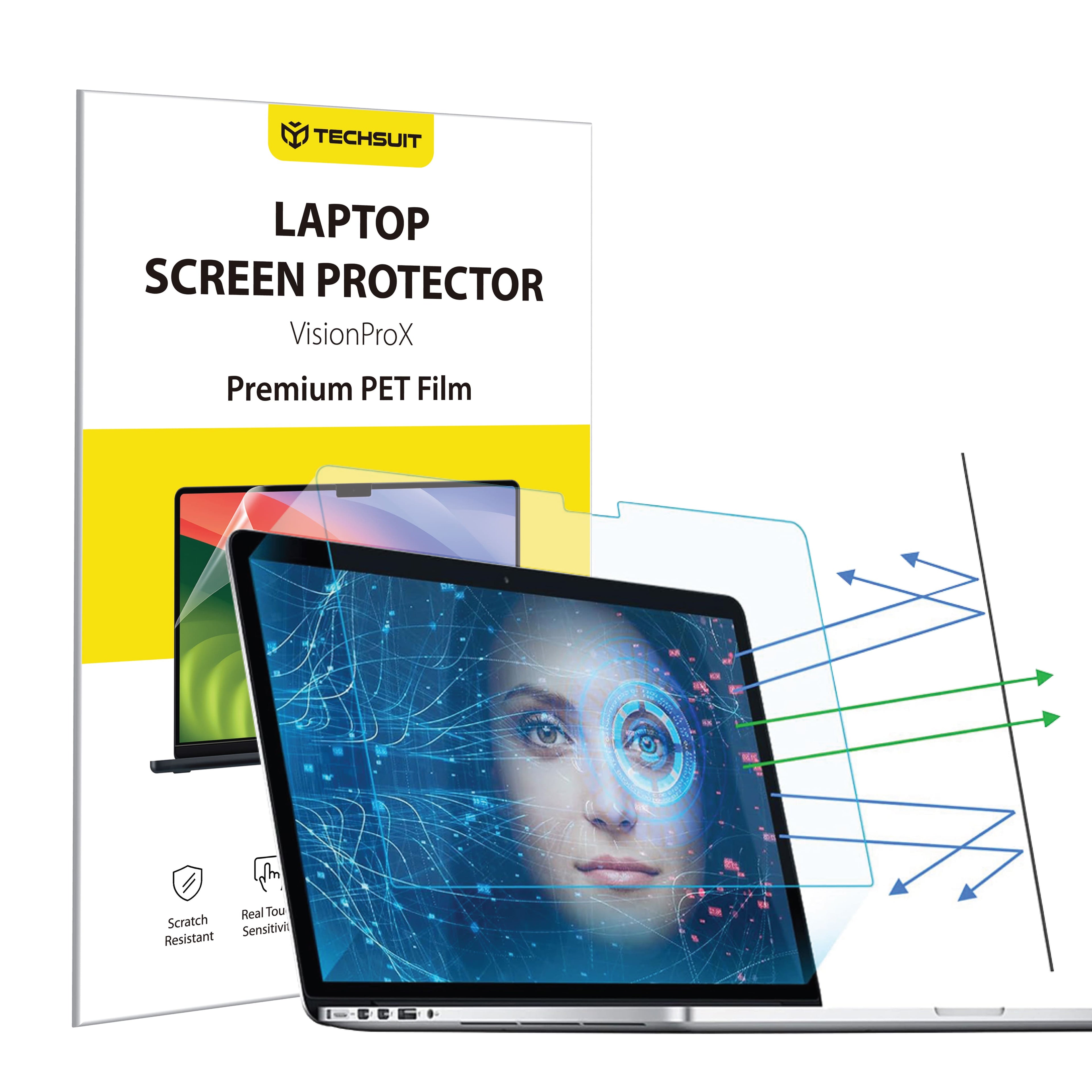 Techsuit - VisionProX Anti-Blue Light - MacBook Air 13" 2024 - Clear