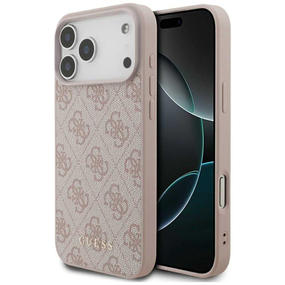 Husa de protectie Guess Hardcase 4G compatibil cu iPhone 17 Pro, Roz