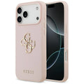 Husa pentru iPhone 17 Pro - Guess Hardcase 4G Grained Big and Classic Logo (GUHCP17LPGT4MBP) - Pink