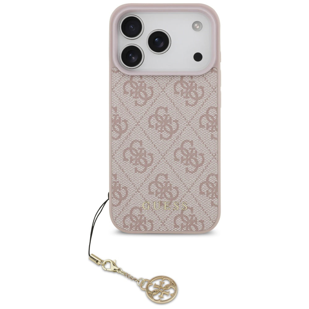 Husa pentru iPhone 17 Pro - Guess Hardcase 4G Charm Cradle MagSafe (GUHMP17LGF4GCP) - Pink