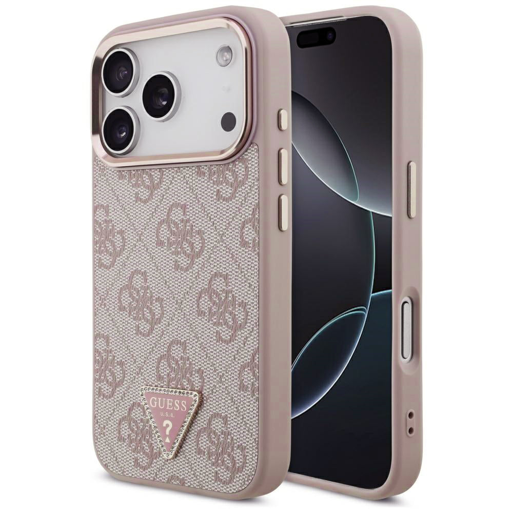 Husa de protectie Guess Hardcase 4G compatibil cu iPhone 17 Pro, Roz