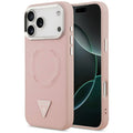 Husa pentru iPhone 17 Pro Max - Guess Hardcase Triangle Logo MagSafe (GUHMP17XPSDTSCMP) - Pink