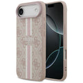 Husa pentru iPhone 17 Air - Guess Hardcase 4G Printed Stripes MagSafe (GUHMP17MP4RPSP) - Pink