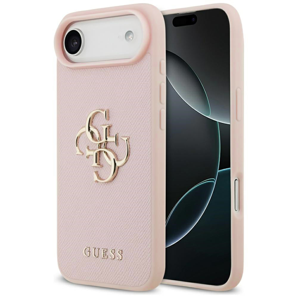 Husa pentru iPhone 17 Air - Guess Hardcase 4G Grained Big and Classic Logo (GUHCP17MPGT4MBP) - Pink