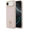 Guess - Grained Strass Logo MagSafe (GUHMP17MPGCRMDEP) - iPhone 17 Air - Pink