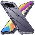 Techsuit - Shockproof Clear Silicone - Google Pixel 10 / 10 Pro - Smoke Black