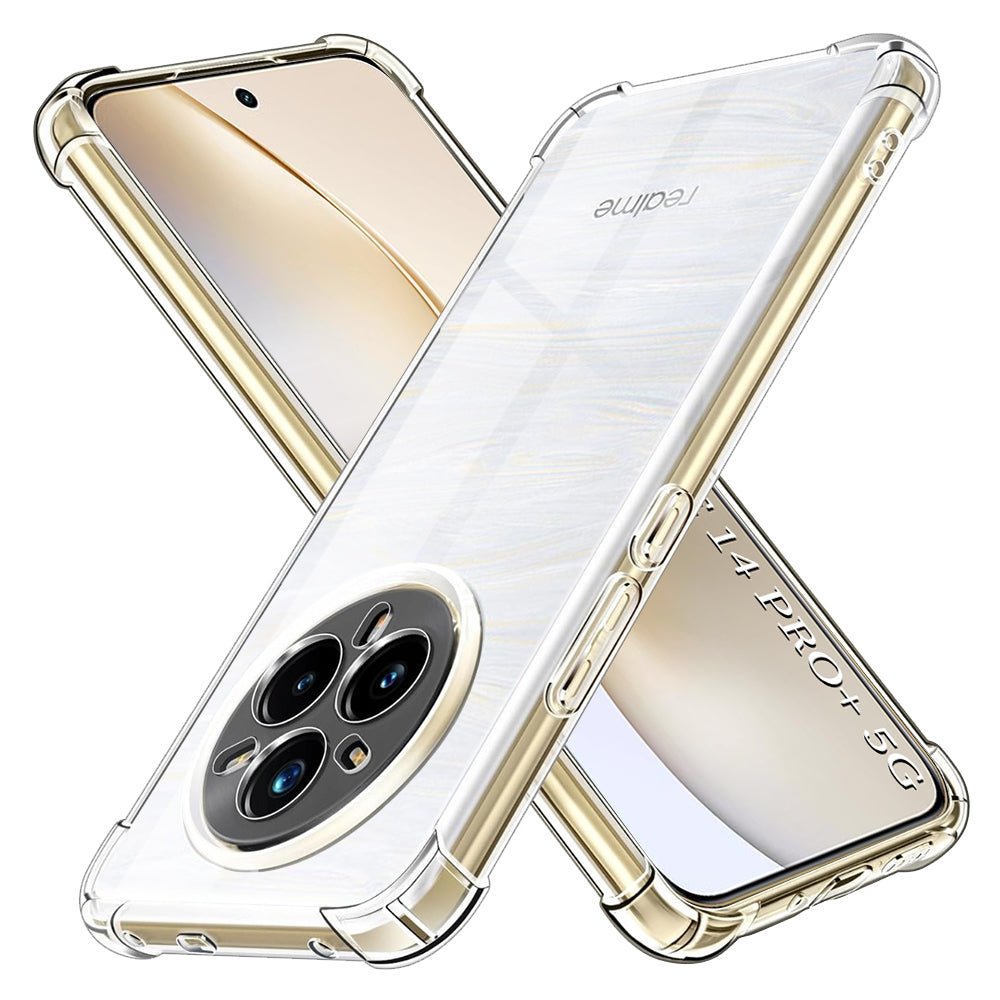 TechSuit Husa de protectie Techsuit Shockproof Clear Silicone compatibil cu Realme 14 Pro+, Transparent