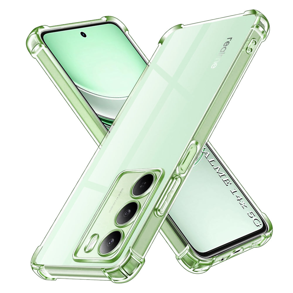 Techsuit - Shockproof Clear Silicone - Realme 14x - Clear