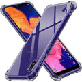 Techsuit - Shockproof Clear Silicone - Samsung Galaxy A10 - Smoke Black