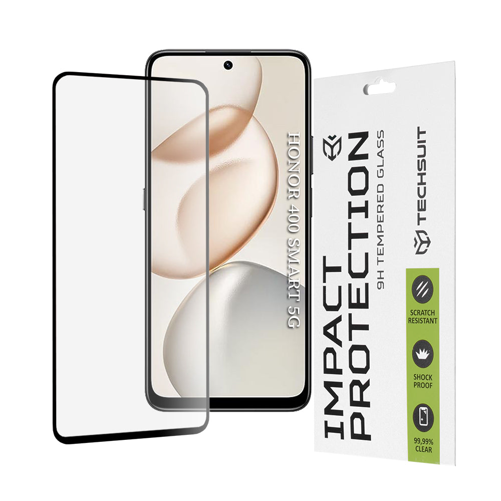 Techsuit - 111D Full Cover / Full Glue Glass - Honor 400 Smart 5G / 400 Smart 4G / 200 Smart / 90 Smart / X7d 4G / X7b 4