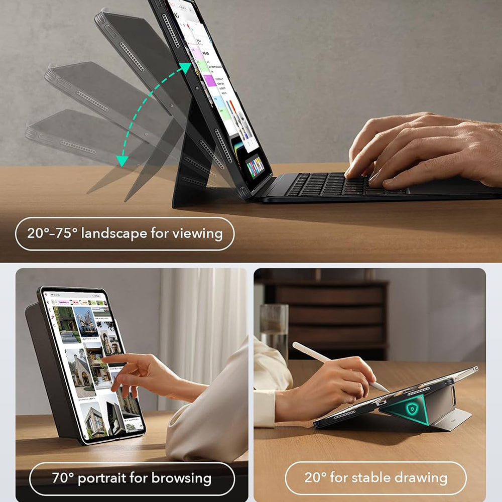 ESR - Shift Keyboard Case - iPad 10 (2022) 10.9 / 11 (2025) - Dark Gray