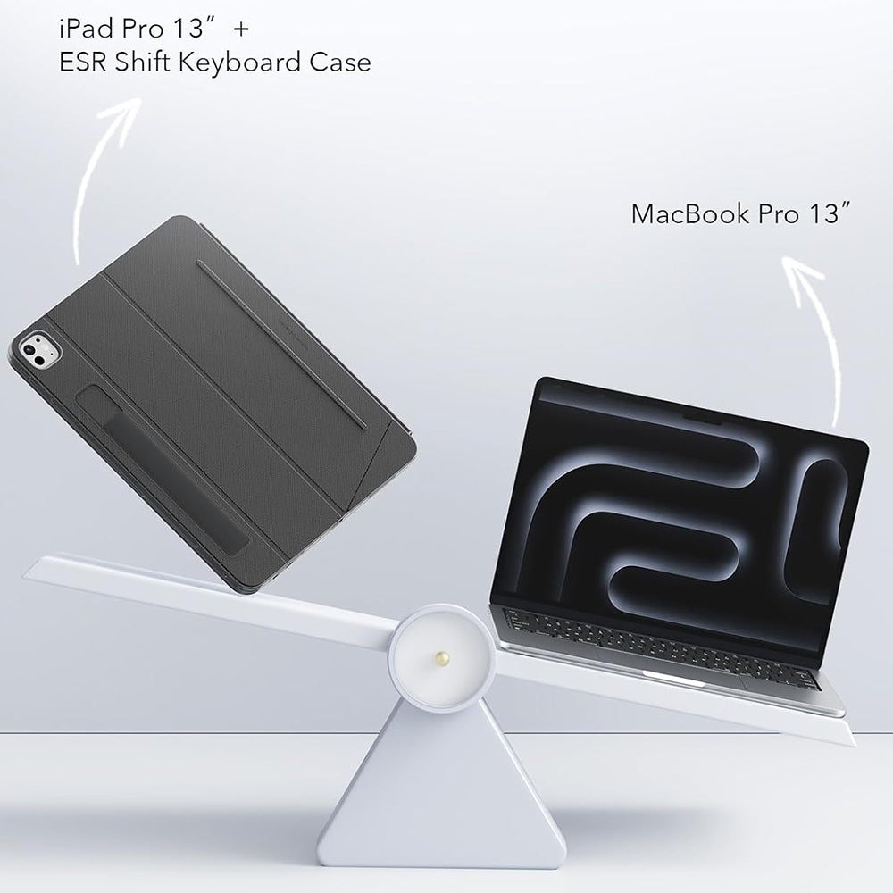 ESR Husa de protectie tableta ESR Shift Keyboard Case compatibil cu iPad Pro 11 (2024) / iPad Pro 11 (2025), Gri Inchis 