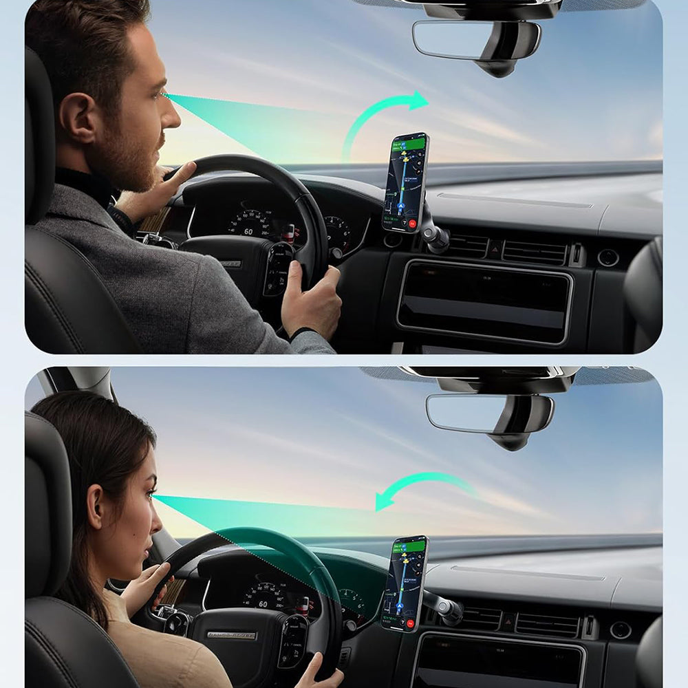ESR - Car Holder OmniLock (2B52301) - for Air Vent, 360°, Magnetic, Shock-absorbing Pad, Pro-level Arm - Black/Carbon Fi