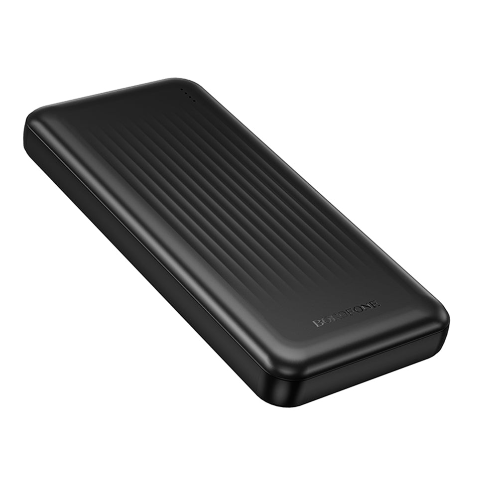 Borofone - Power Bank Clever Series (BJ78) - 2x USB, USB-C, Micro-USB, LED Indicator, Fast Charge, 10000mAh - Black