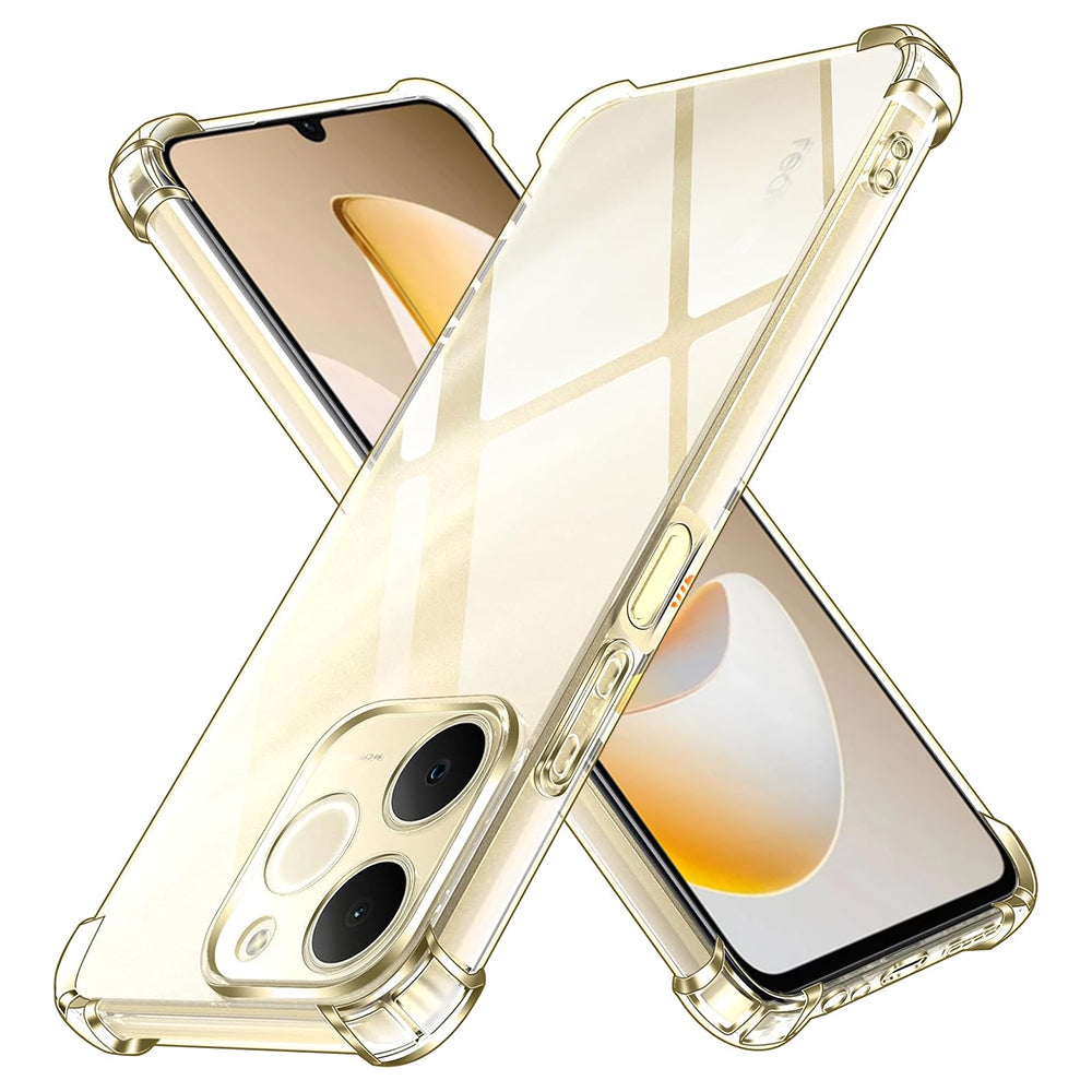 Techsuit - Shockproof Clear Silicone - Realme Note 70T - Clear