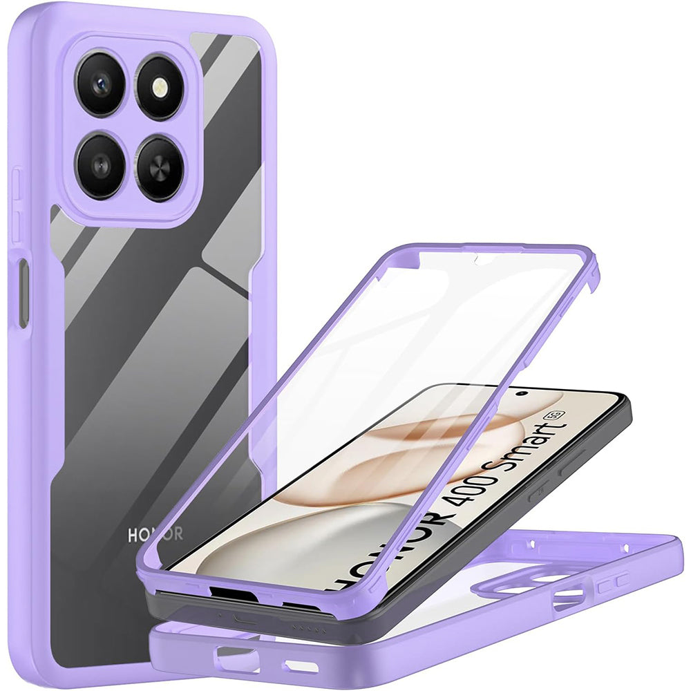 Techsuit - ColorVerse 360 Series + Screen Protector - Honor 400 Smart 5G / 400 Smart 4G / X7d 4G - Purple
