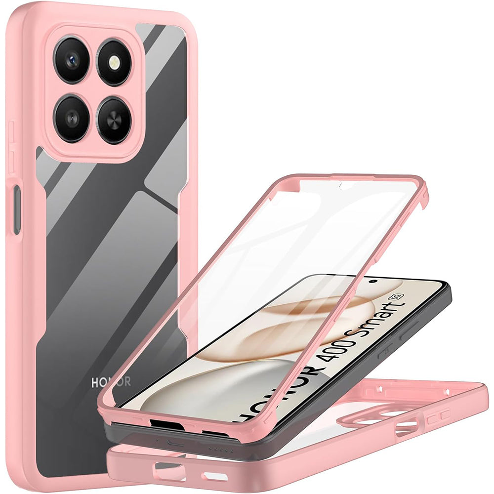 Techsuit - ColorVerse 360 Series + Screen Protector - Honor 400 Smart 5G / 400 Smart 4G / X7d 4G - Pink