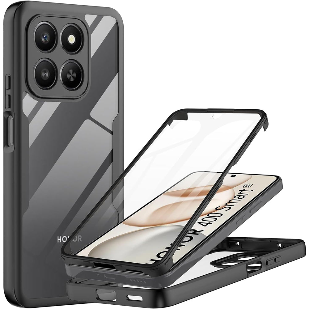 Techsuit - ColorVerse 360 Series + Screen Protector - Honor 400 Smart 5G / 400 Smart 4G / X7d 4G - Black