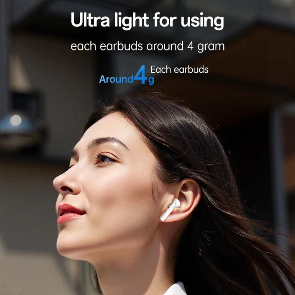 Yesido - Wireless Earbuds (TWS35) - with Microphone, Bluetooth 5.3, Half-in-ear Design, 250mAh - White