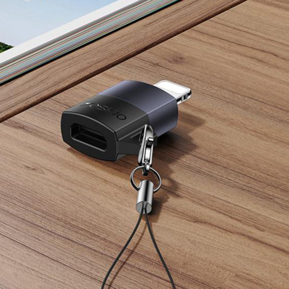 Yesido - OTG Adapter (GS30) - Micro-USB to Lightning, 480Mpb/s, Aluminum Alloy, 12W - Grey