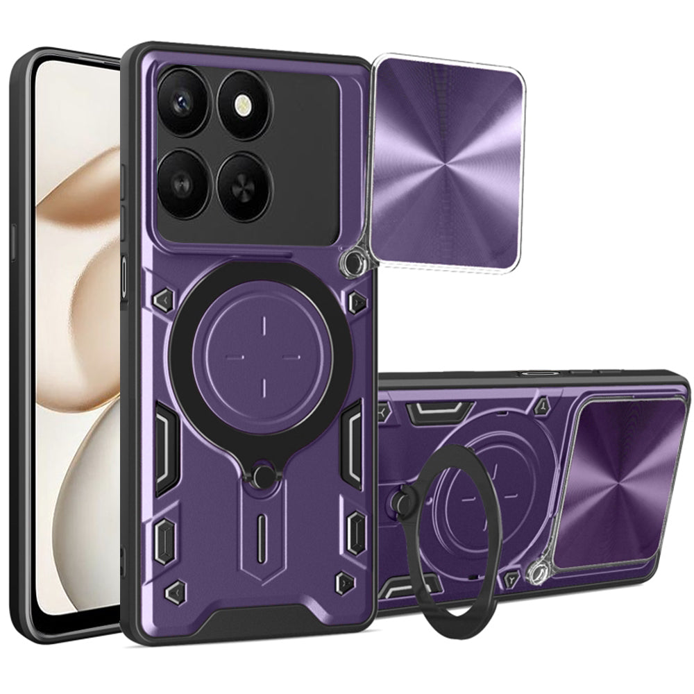 Techsuit - CamGuard Pro - Honor 400 Smart 5G / 400 Smart 4G / X7d 4G - Purple