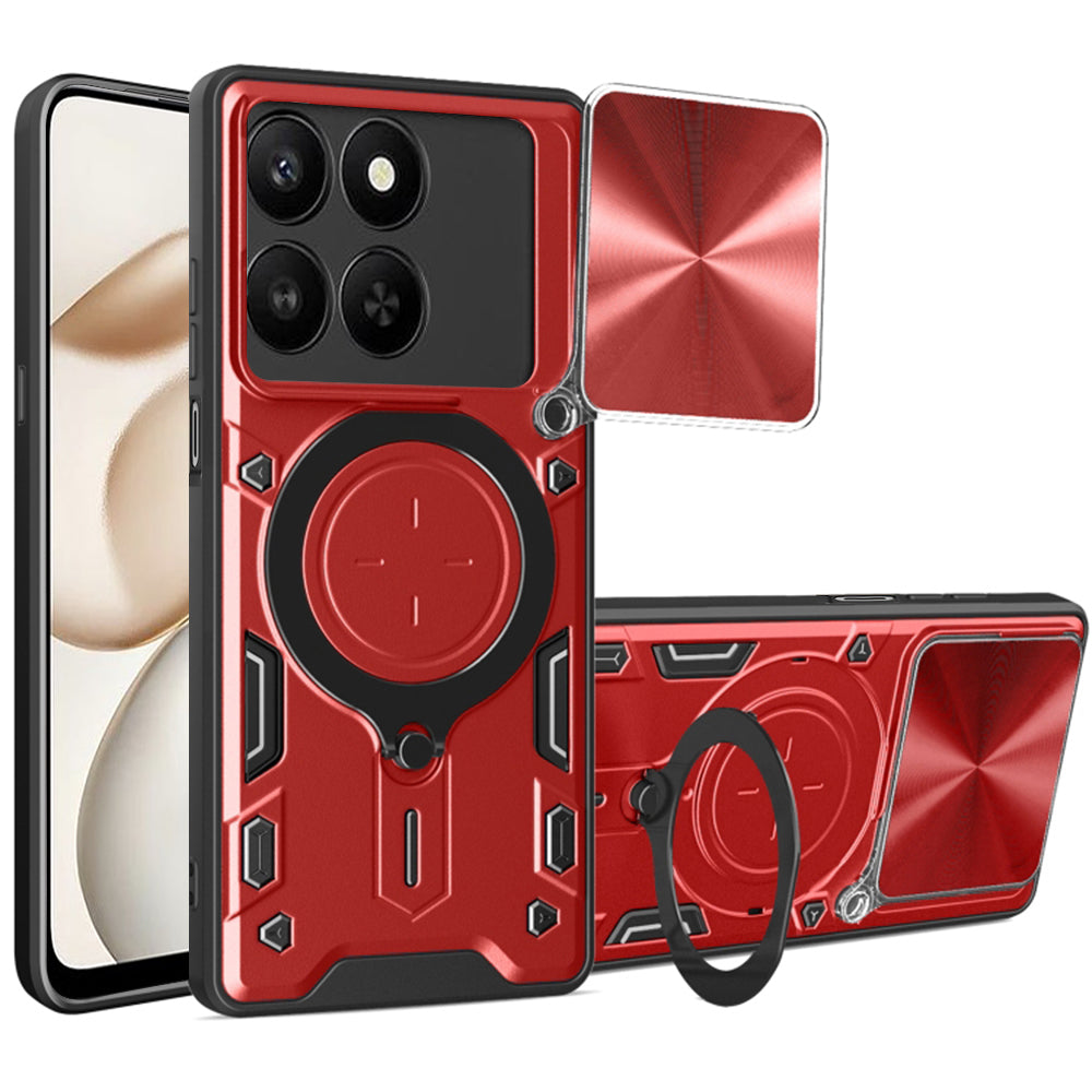 Techsuit - CamGuard Pro - Honor 400 Smart 5G / 400 Smart 4G / X7d 4G - Red