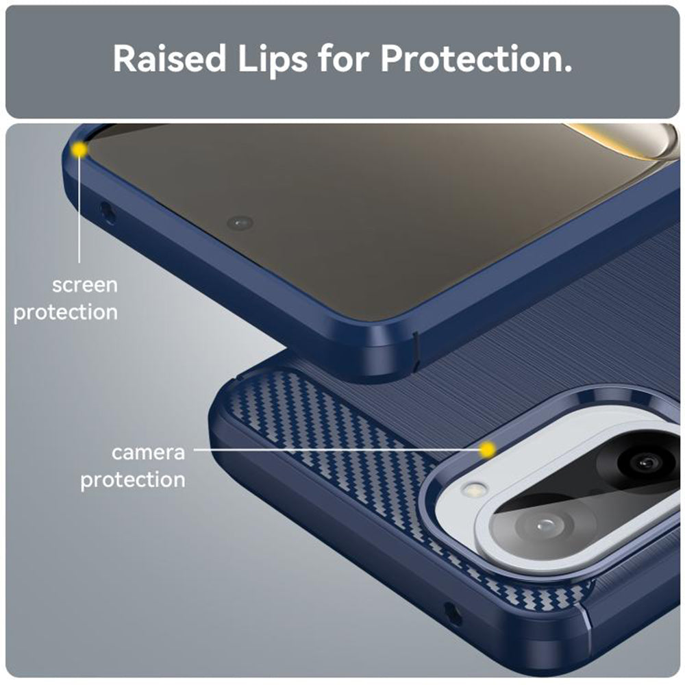 Techsuit - Carbon Silicone - OnePlus Nord CE5 - Blue