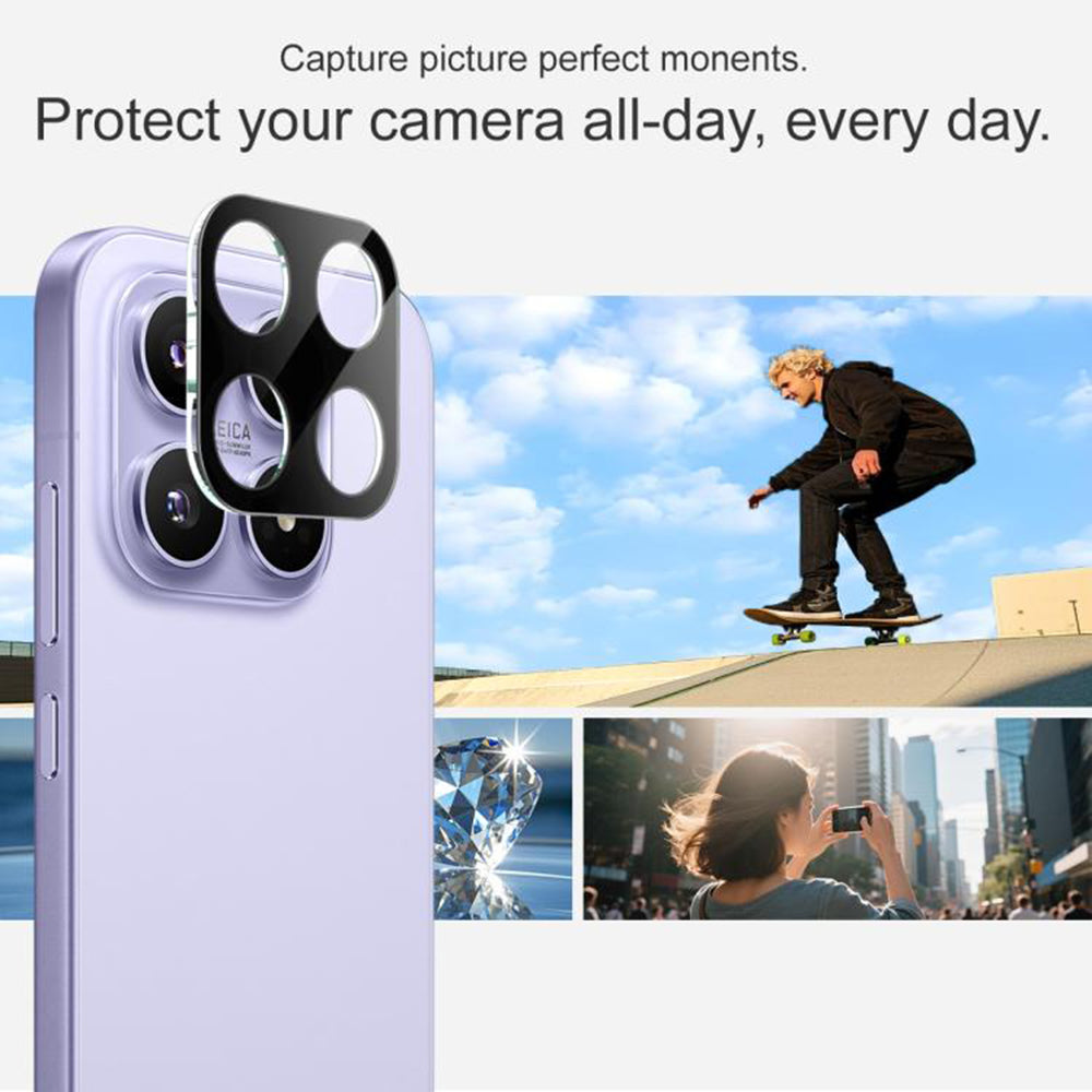 Techsuit - Full Camera Glass - Xiaomi 17 - Black