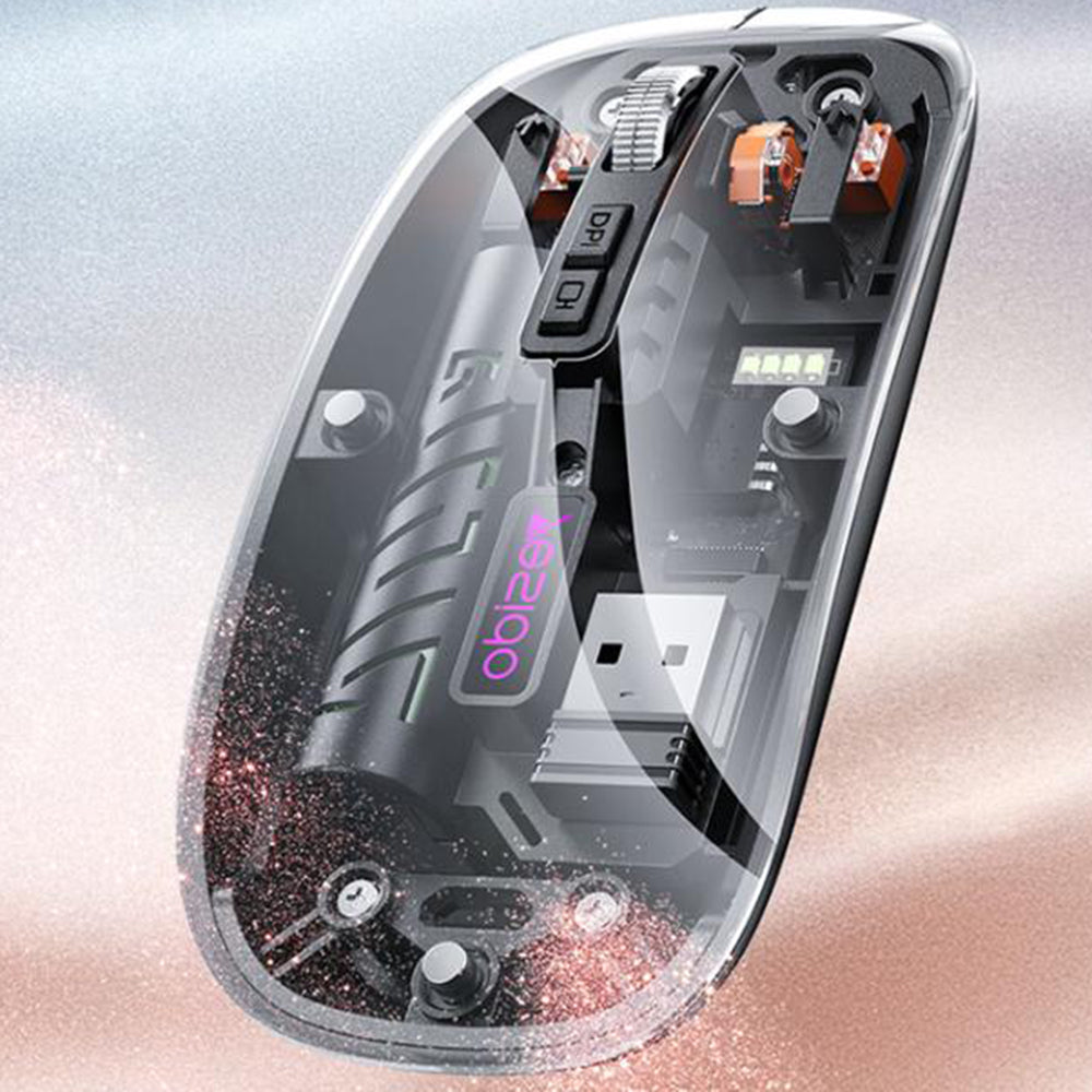 Yesido - Wireless Mouse (KB29) - Type-C, BT+ 2.4G Connection, 800/1200/1600DPI, 400mAh - Black