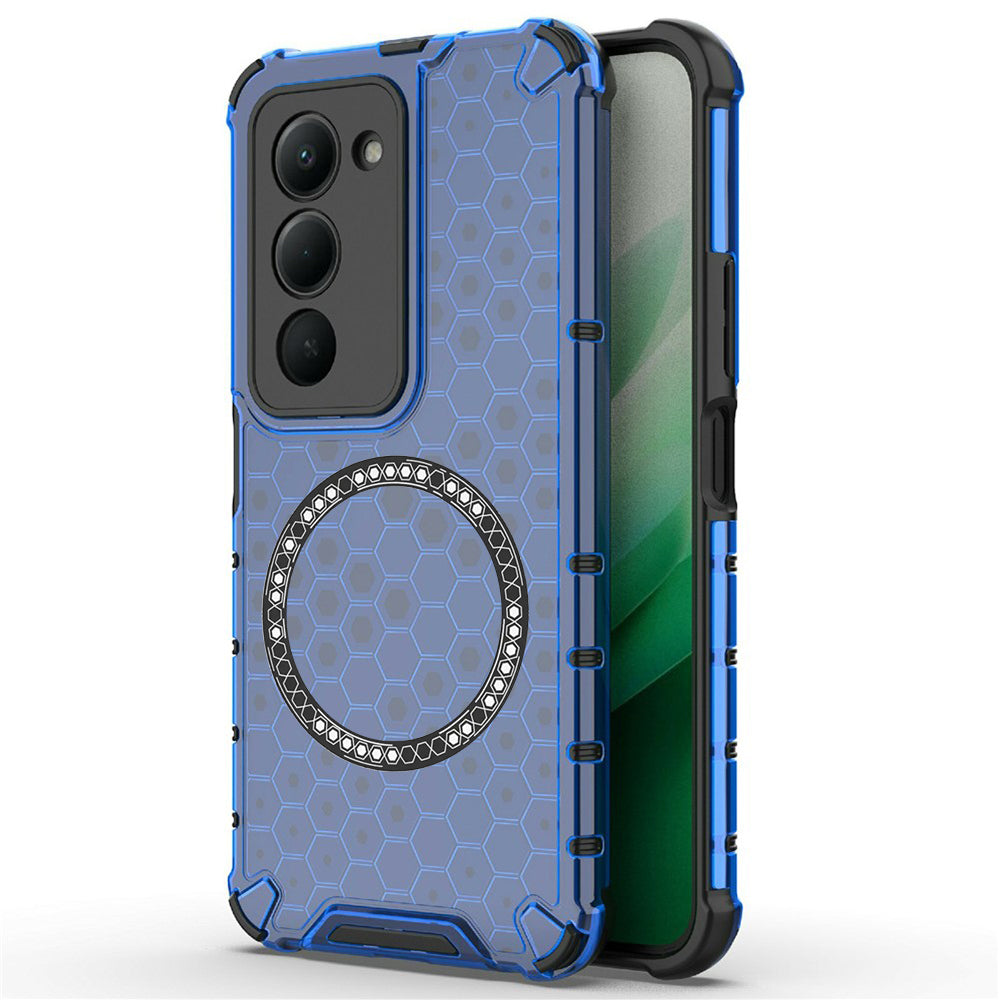 Techsuit - HoneyComb Shield MagSafe - Xiaomi Redmi 15 4G / Redmi 15 5G - Blue
