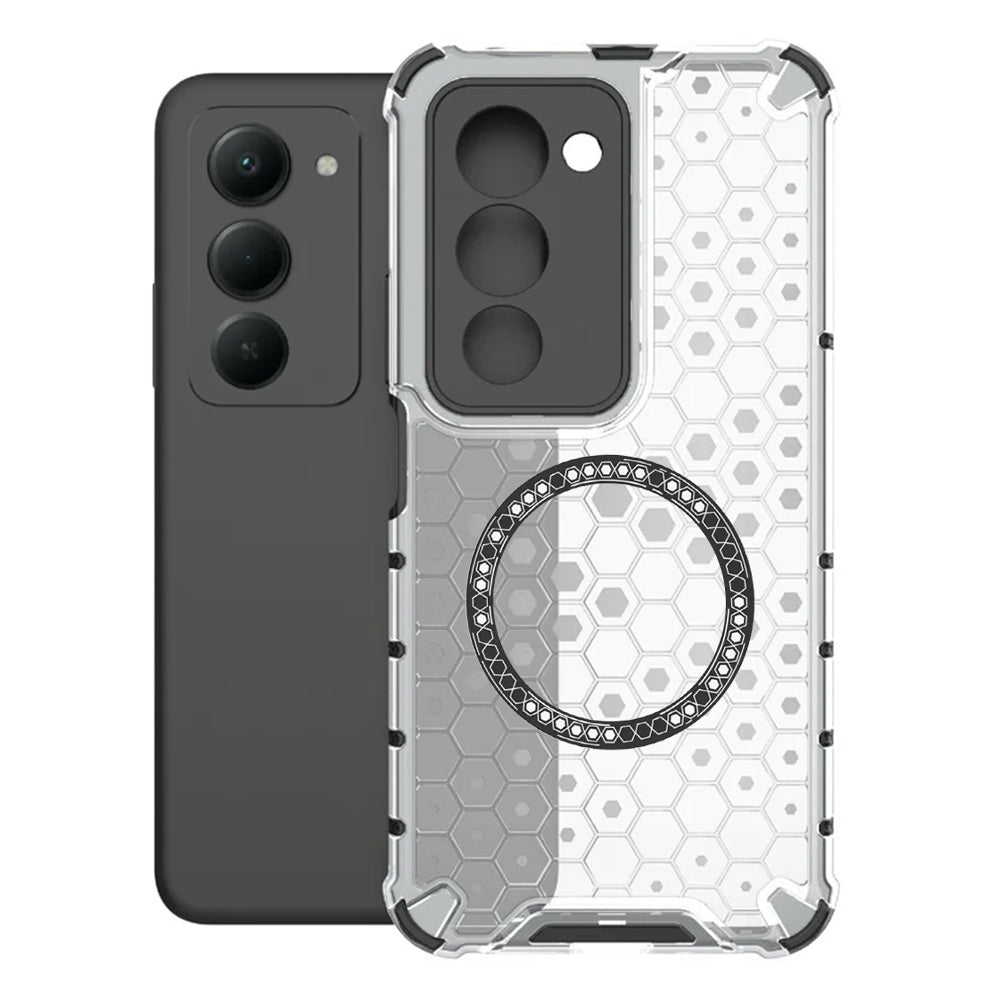 Techsuit - HoneyComb Shield MagSafe - Xiaomi Redmi 15 4G / Redmi 15 5G - White