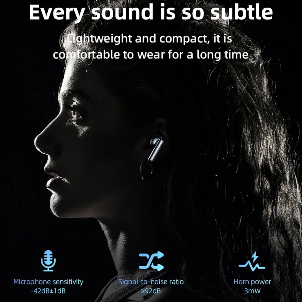 Yesido - Wireless Earbuds (TWS23) - with Noice Cancelling, Touch Control, Bluetooth V5.3, In-ear Design, 300mAh - Black