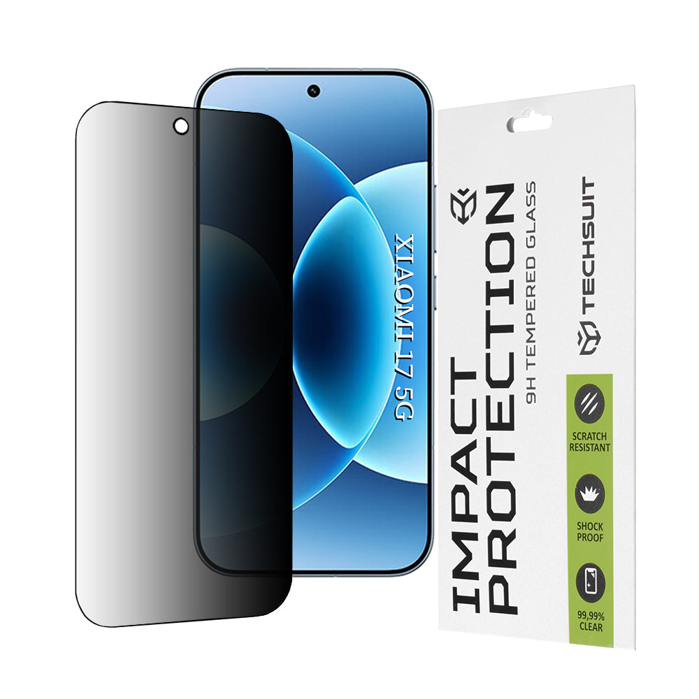 TechSuit Folie de protectie Techsuit 111D Privacy Full Glue compatibil cu Xiaomi 17, Negru