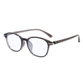 Techsuit - Anti-Blue Light Glasses Reflex PC (6635) - Unisex, Round, TR90 Frame, AC Lens - Black/Purple